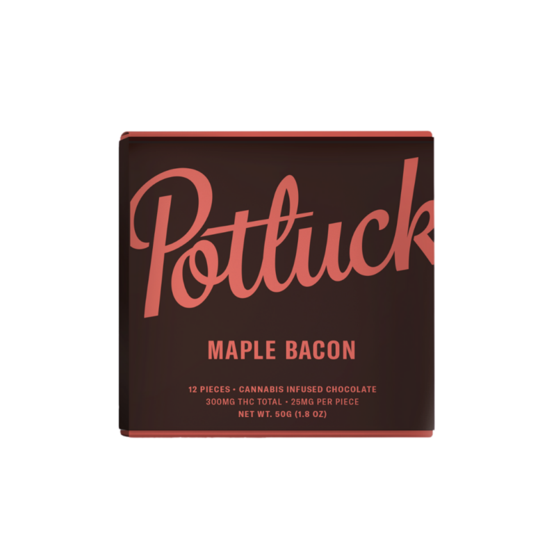 Potluck – Maple Bacon THC Chocolate 300mg
