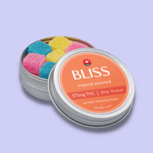 Bliss Edibles Tropical Assorted (375mg THC)