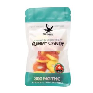 Bud Edibles – Peach Rings (300mg THC)